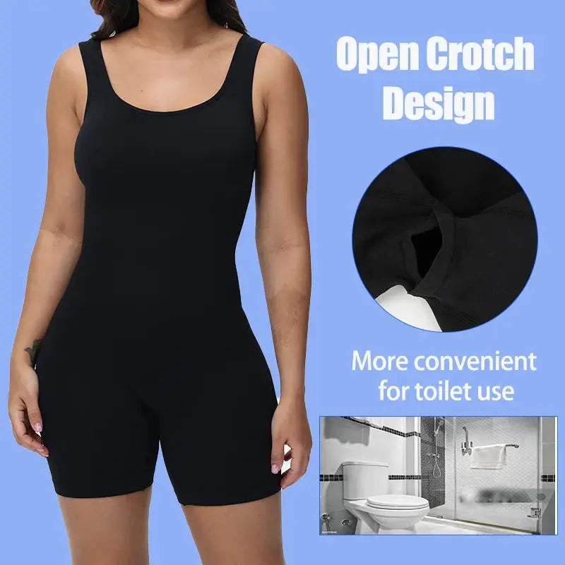 Compression Shapewear for Women Wide Shoulder Full Body Shaper Waist Trainer Tummy Control Underwear Hip Enhancer Sexy Bodysuit - Lady T Fashions