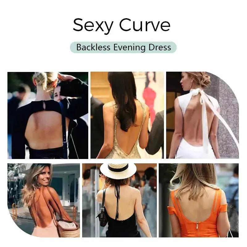 Women Shapers Underwear Backless Bodysuit Shapewear Deep V-Neck Body U Plunge Clear Strap Thong Shaper Padded Push Up Corsets - Lady T Fashions
