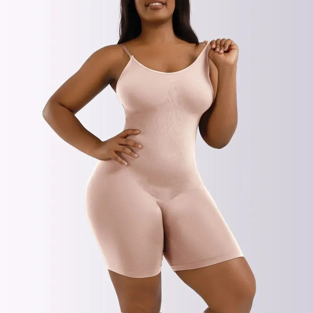 Women Full Body Shapewear Bodysuit for Belly Control Seamless Firm Waist Trainer Body Shaper jumpsuit - Lady T Fashions
