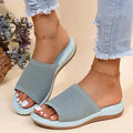 Fashion Women Summer Sandals Shoes Wedge Sandals Ladies Soft Slip On Women's Sandals Elegant Sandalias Mujer Female Footwear - Lady T Fashions