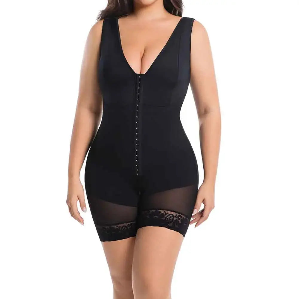 Women Full Body Shapewear Bodysuit for Abdomen Control High Compression Reducing and shaper girdles Zipper Crotch Shapewear Faja - Lady T Fashions