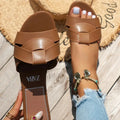 Luxury Summer Slippers Women Flat Outdoor Trend Beach Sandals Female Flip Flops Brand Design Slides Shoes Woman 2025 Big Size 43 Lady T Fashions