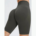 Seamless Fitness Shorts Women Women Sports High Waist Shorts Fitness Casual Workout Running Peach Hip Shorts - Lady T Fashions