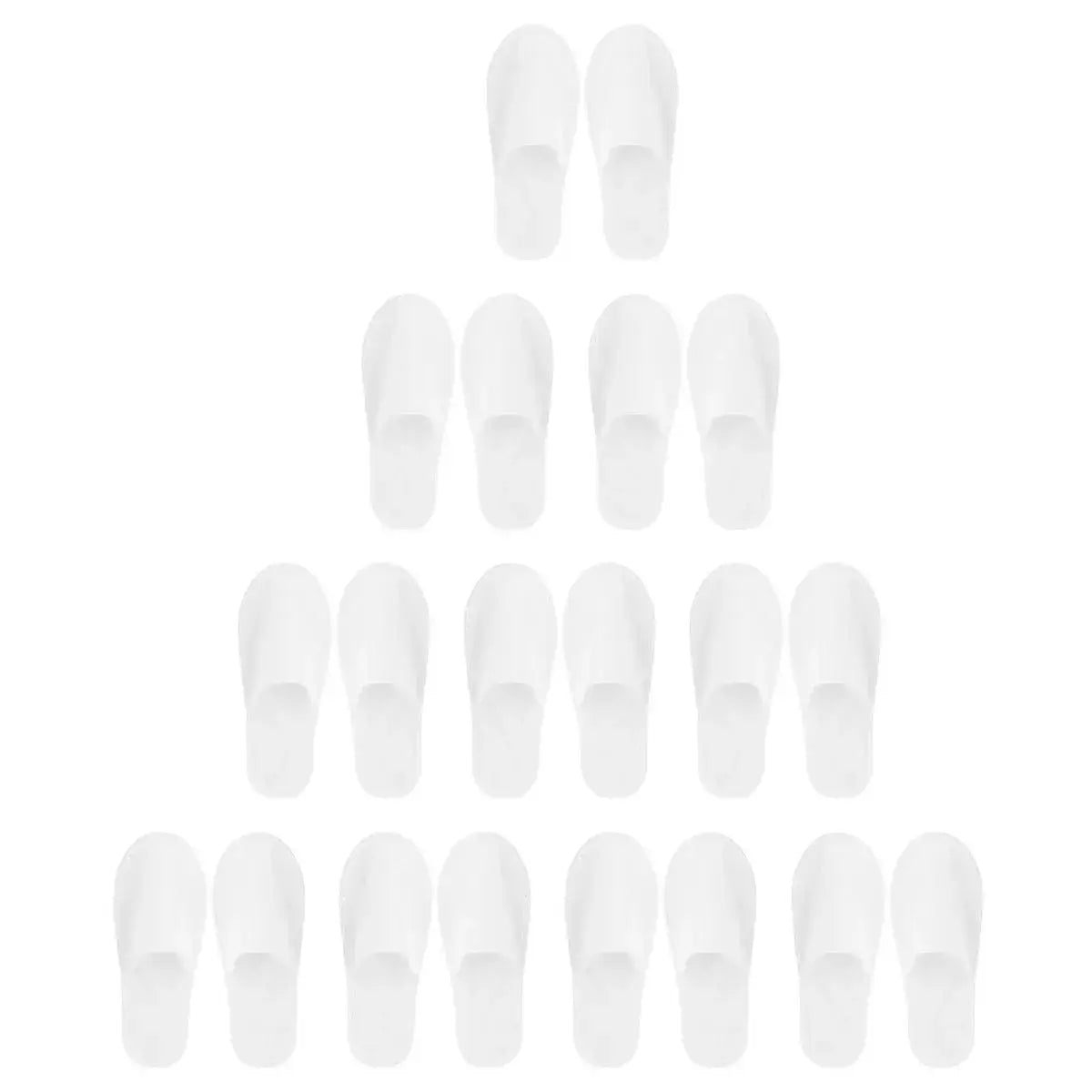 Spa Slippers 10 Pairs of Brushed Plush Closed-toe Disposable Slippers for Men and Women Suitable for Families Guest Hotel Tra Lady T Fashions