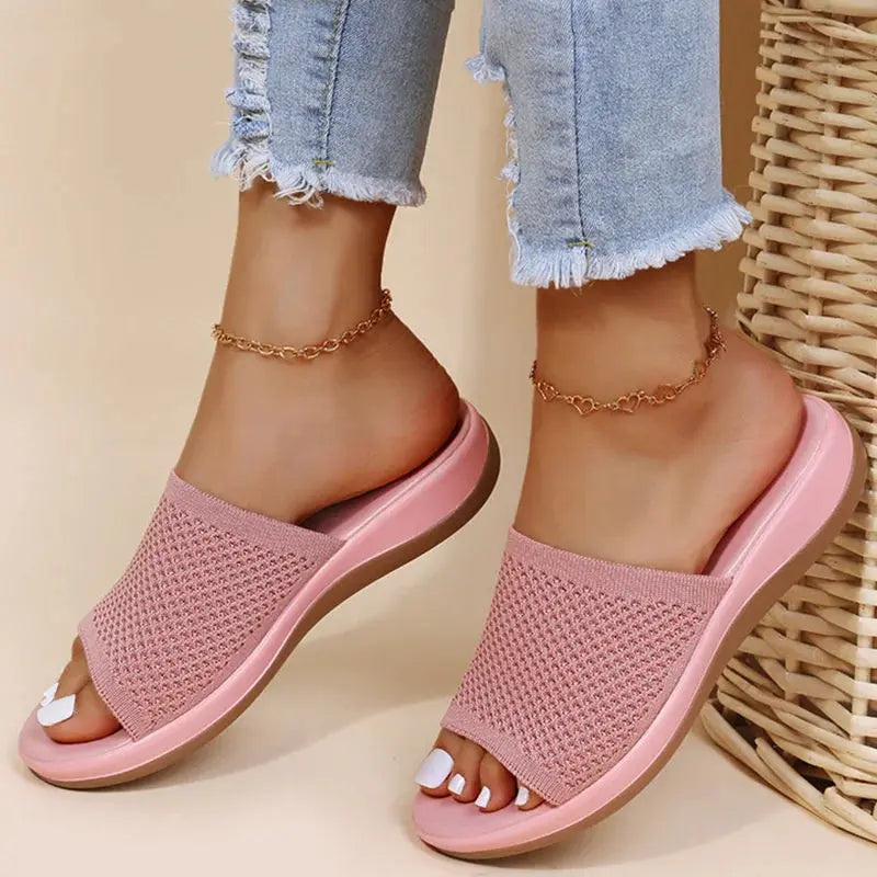 Fashion Women Summer Sandals Shoes Wedge Sandals Ladies Soft Slip On Women's Sandals Elegant Sandalias Mujer Female Footwear - Lady T Fashions