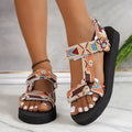 Summer Flat Women's Shoes Hemp Rope Set Foot Beach Sandals Outdoor All-match Casual Slippers Large Size Women Sandals Lady T Fashions