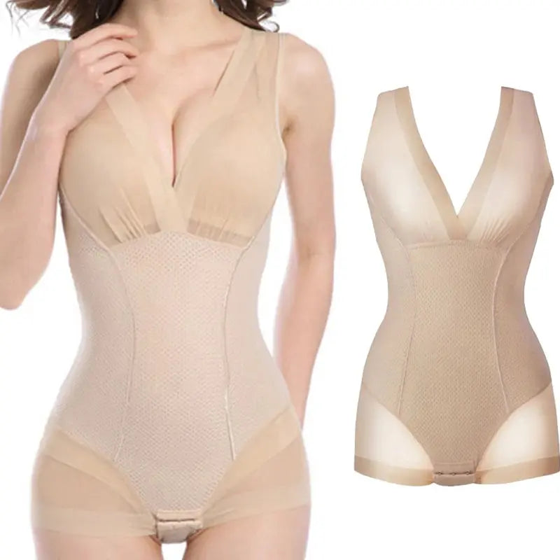 Women Postpartum Shapewear Tummy Suits Slimming Burn Fat Shapers Ladies Waist Control Full Body Shaper Waist Trainer Corset - Lady T Fashions