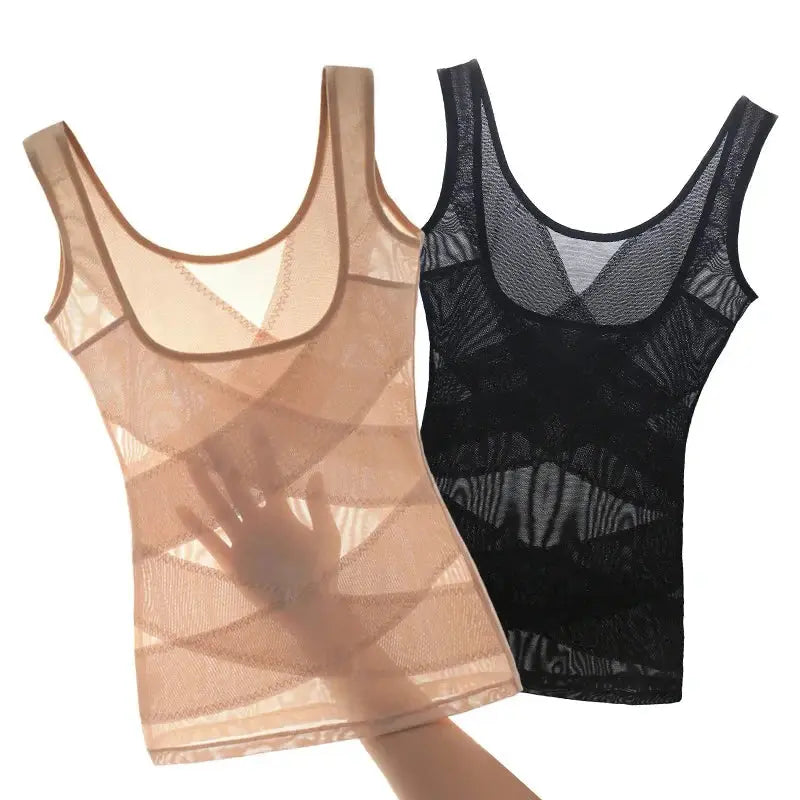 Women Waist Trainer Bodysuit Slimming Shapewear Tops Body Shaper  Sculpting Vest Postpartum Recovery Tights Corset Underwear - Lady T Fashions