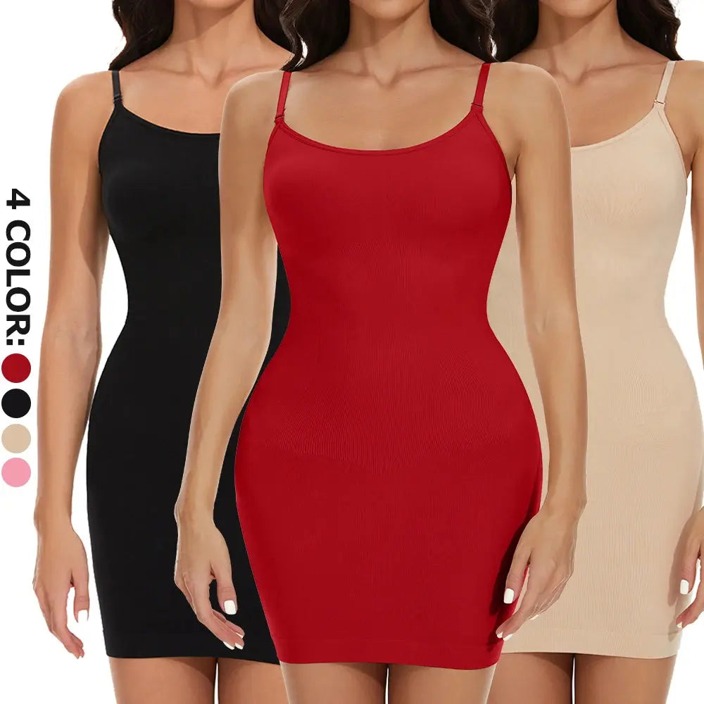 Womens Shapewear Dresses New Tummy Control Body Shaper Slimming Waist Butt Lifter Bodysuits Camisole Dresses Lady Underwear - Lady T Fashions