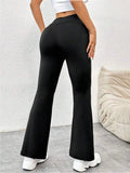 Women's Yoga Pants Summer  High Waist  Flared Trousers  Tummy Control Workout Leggings  Hot  Sales Pants for Women - Lady T Fashions