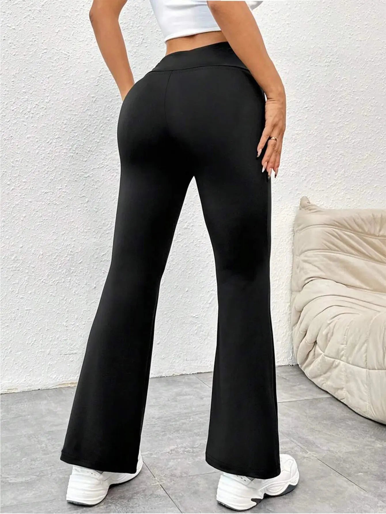 Women's Yoga Pants Summer  High Waist  Flared Trousers  Tummy Control Workout Leggings  Hot  Sales Pants for Women - Lady T Fashions