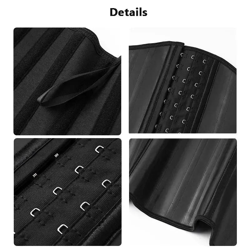 Body Shaper Shapewear Women 25 Steel Bones Latex Waist Trainer Corset Shapewear Slimming Belly Modeling Strap Reductive Girdle - Lady T Fashions