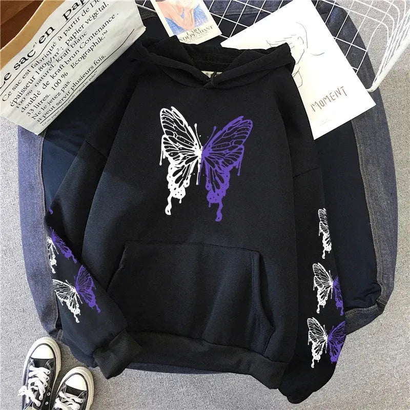 Womens Hoodies Printing Casual Sweatshirts Home Loose Pullover Versatile Tops Y2k 2025 Hot Sales Fashion Sports Jogging Clothing - Lady T Fashions