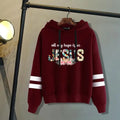 Women/Mens Hoodies All My Hope Is In Jesus Print Hoodies Sweatshirt Winter Casual Streetwear Clothes Plus Size Tops - Lady T Fashions