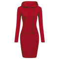 Ladies Dress Autumn Women Hooded Dresses Hoodies Women Sweatshirts Women Hoodies Dress Tops Ladies Clothing - Lady T Fashions