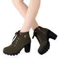 Women's Large Size Ankle Boots Autumn And Winter Cross-Strap Short Boots Gift for Christmas Birthday New Year Lady T Fashions