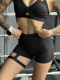 Sexy Shorts Women Sport With Pocket Buttocks Fitness Summer High Waist Tights Leggings Push Up Female Shorts Gym Clothing Pants - Lady T Fashions