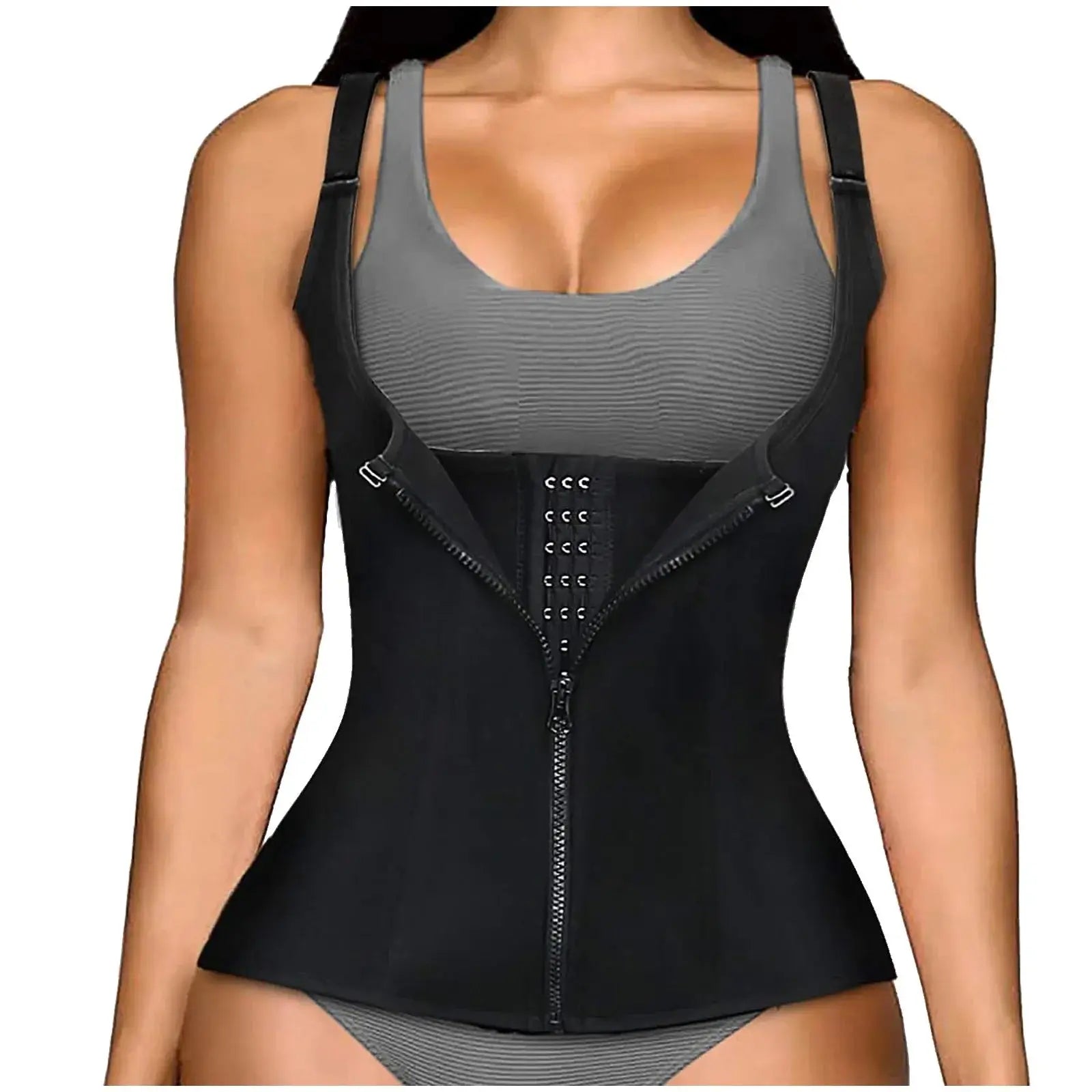 Shapewear Reducing And Shaping Girdles For Women Waist Trainer Sleeveless Bodysuit Basic Thong Slim Fit Sweatwicking Shapewear - Lady T Fashions