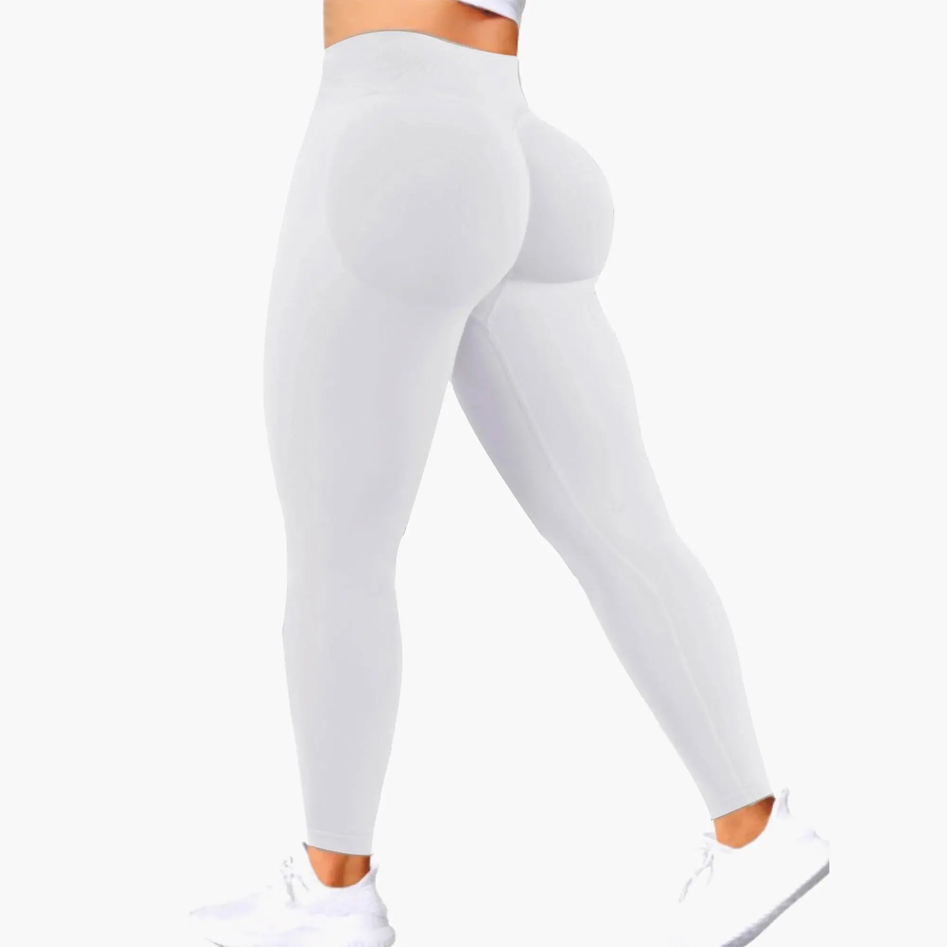 Seamless Women Solid Waist Yoga Pants Three-section Waist Sexy Hip-lifting Tight Sports Pants Fitness Exercise Yoga Pants - Lady T Fashions