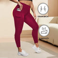 Women's High-Waisted Yoga Pants Plus Size Butt-Lifting Workout Leggings with Pockets Elastic Activewear for Gym & Running - Lady T Fashions