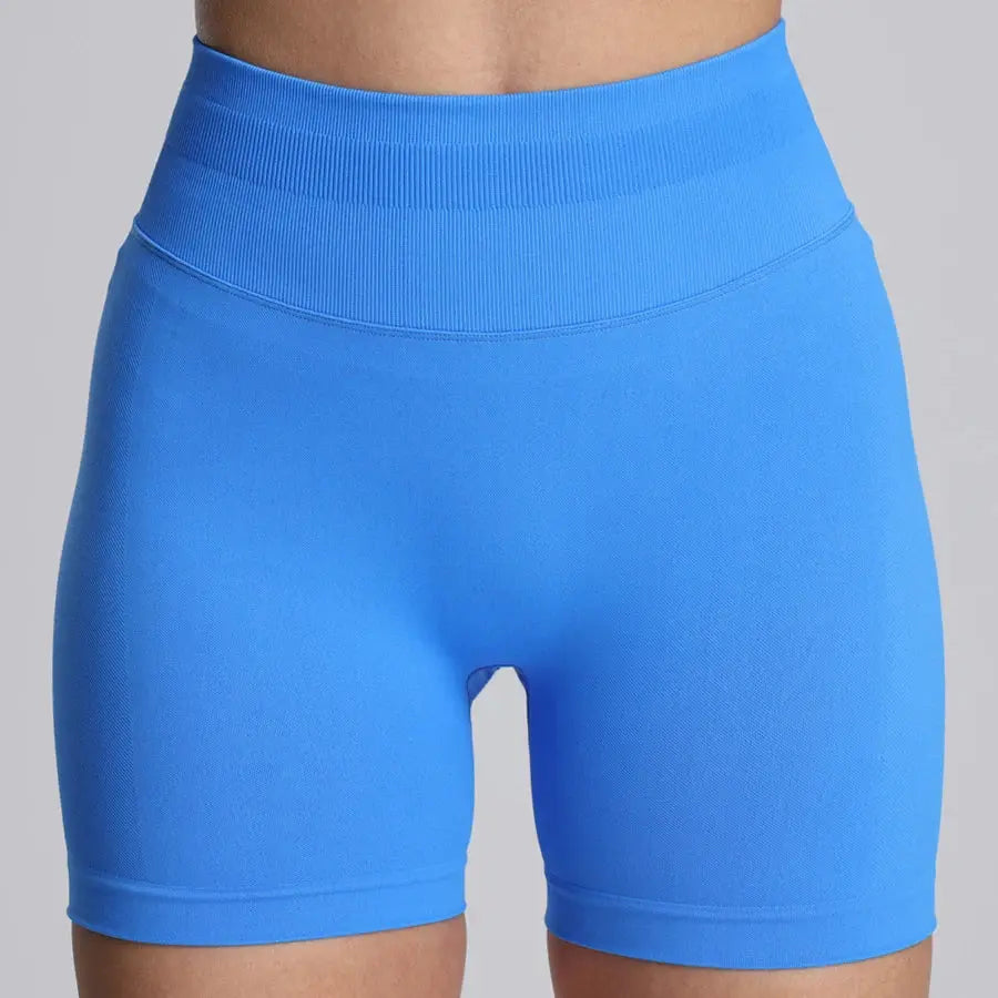DFY Impact Summer High Waisted Yoga Shorts Sportswear Woman Gym Fashionable Sexy Running Fitness Pants Solid Color Yoga Leggings - Lady T Fashions