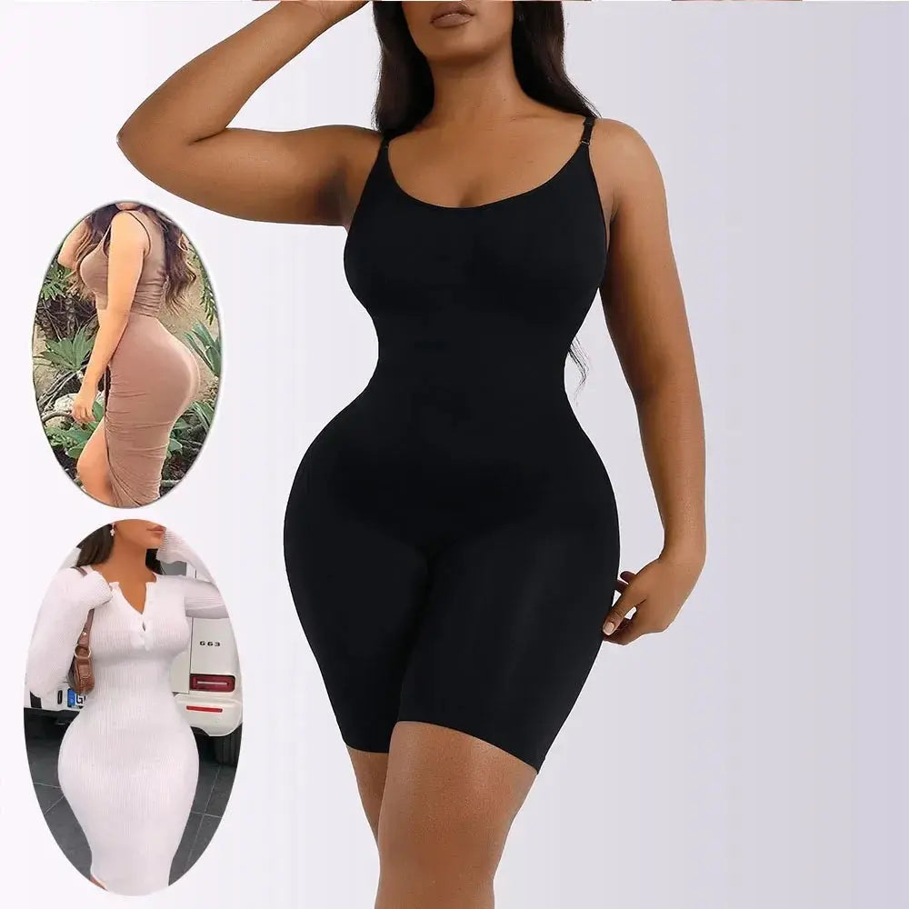 Women Full Body Shapewear Bodysuit for Belly Control Seamless Firm Waist Trainer Body Shaper jumpsuit - Lady T Fashions