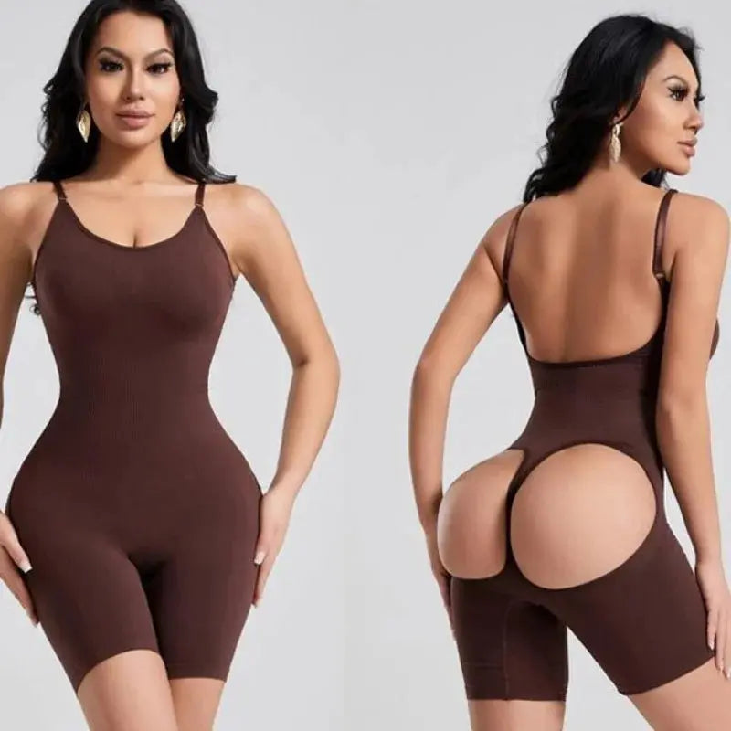 Women Bodysuit Shapewear Sexy Show Buttocks Seamless Shapewear Lady Tummy Control Butt Lifter Thigh Slimmer Full Body Shaper - Lady T Fashions