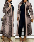 Jackets for Women 2023 Autumn/winter New Fashion Casual Daily Plus Size Leopard Print Open Front Longline Coat Elegant Commuting - Lady T Fashions