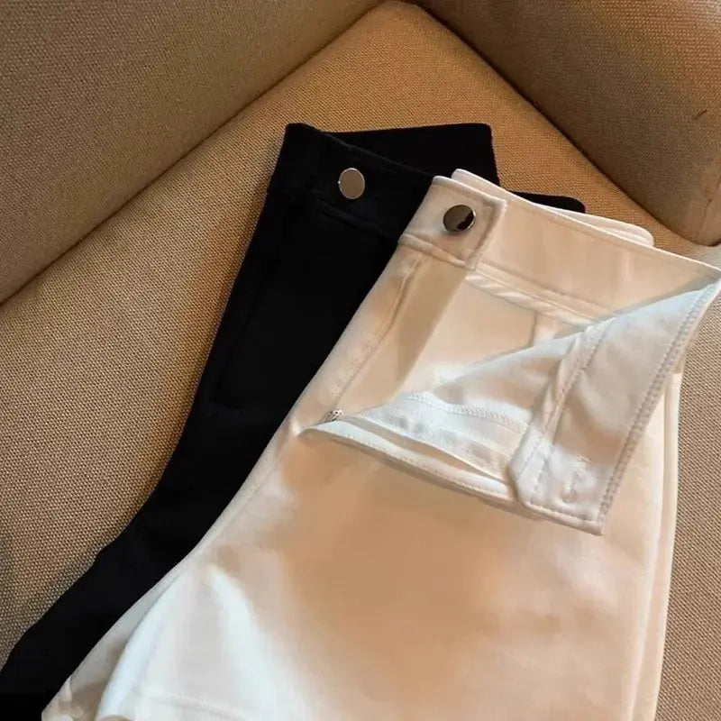Women Shorts Black pants Women Harajuku Elegance High Waisted A Line Slim Casual Hot Girl Sexy Shorts biker shorts women - Lady T Fashions