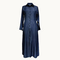 Womens Casual Button Down Denim Maxi Dress Long Sleeve Long Jean Dresses With Pockets Lady T Fashions