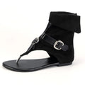 European And American Flip Toe Flat Roman Style Sandals Women Lady T Fashions
