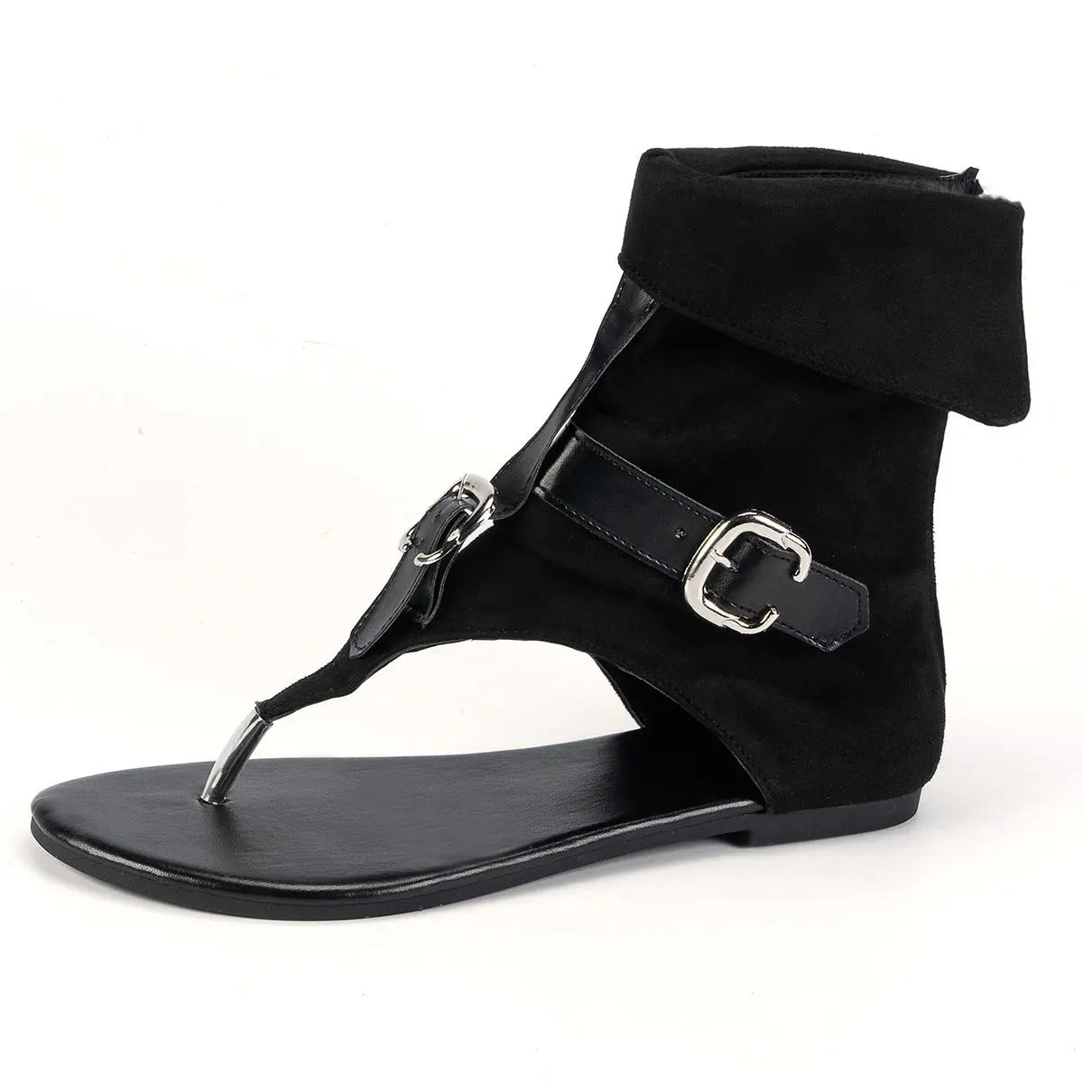 European And American Flip Toe Flat Roman Style Sandals Women Lady T Fashions