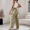 Multi-pocket Adjusting Belt Design Overalls Lady T Fashions