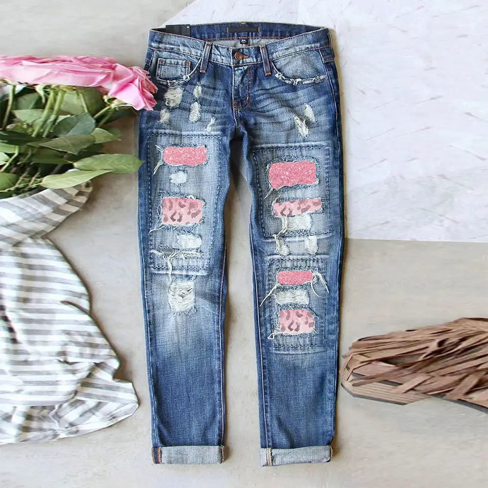 Summer Street Hipster Denim With Hole Trousers Lady T Fashions