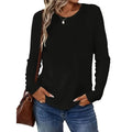 3 Pack Womens Plus Size Long Sleeve Shirts Crew Neck Basic Tee Tops Loose Fit Fall Outfits For Women 1X-5X Lady T Fashions