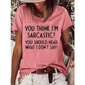 Women's Minimalist Slogan Print Tee - Summer Casual Short Sleeve Round Neck Top Lady T Fashions