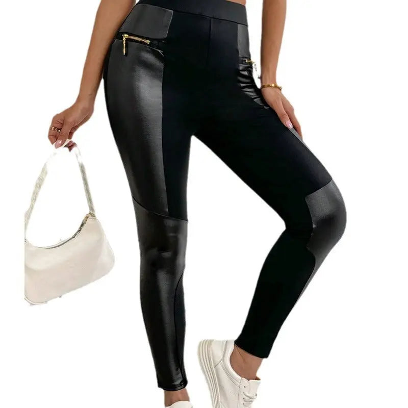 Black High Waist Stretch Feet Black Trousers Tight Pencil Magic Pants Lady T Fashions