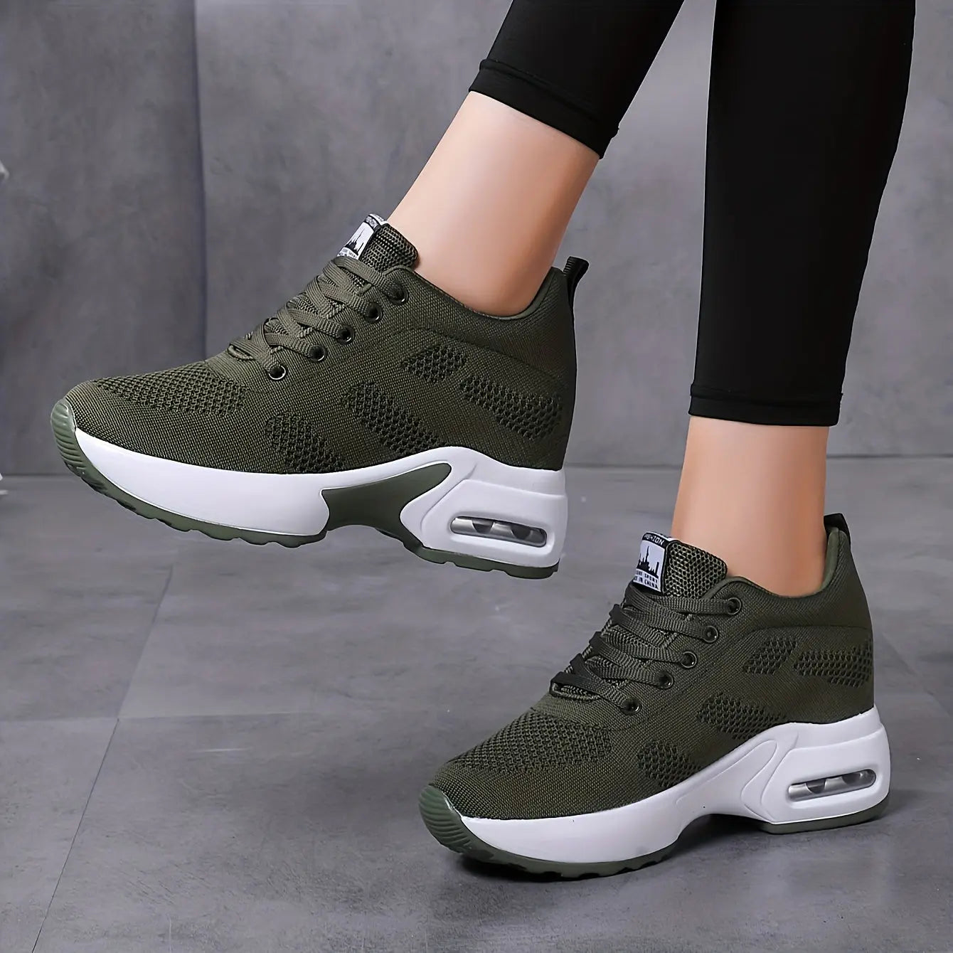 Stylish Women's Low-Top Mesh Sneakers - Air Cushioned, Breathable, Lace-Up Casual Shoes - Ideal for Spring Lady T Fashions
