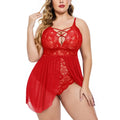 Plus Size Babydoll Womens Snap Crotch Lingerie V NeckLace Nighty Sleepwear Womenswear Comfort BasicMinimalist Spaghetti Strap Lingerie For Women Nightgown Lady T Fashions
