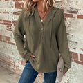 V-neck Long Sleeve Pullover Leisure Sports Sweater Lady T Fashions