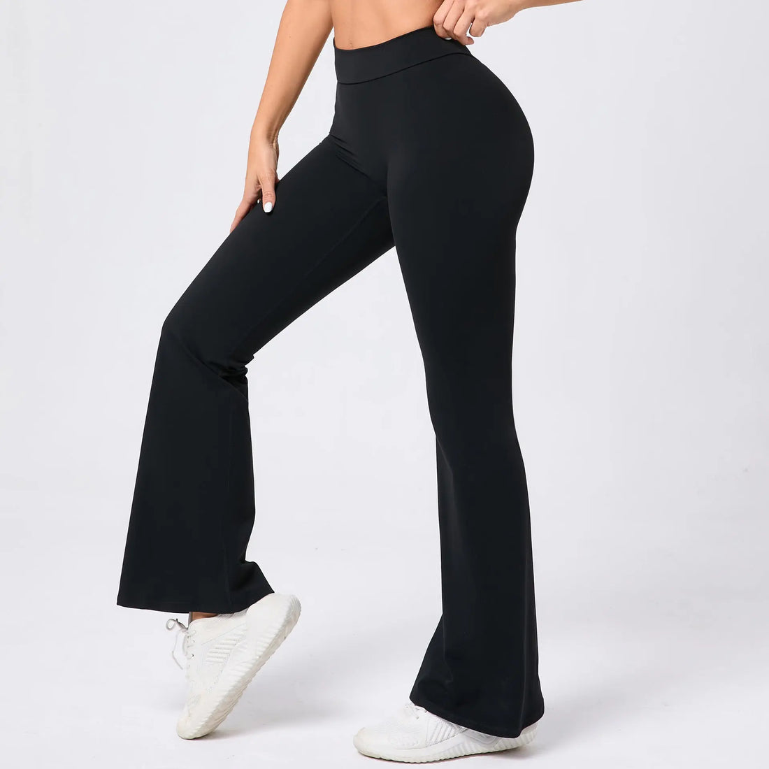 Ladies' Hip Lifting Yoga V Waist Bell-bottom Pants Lady T Fashions