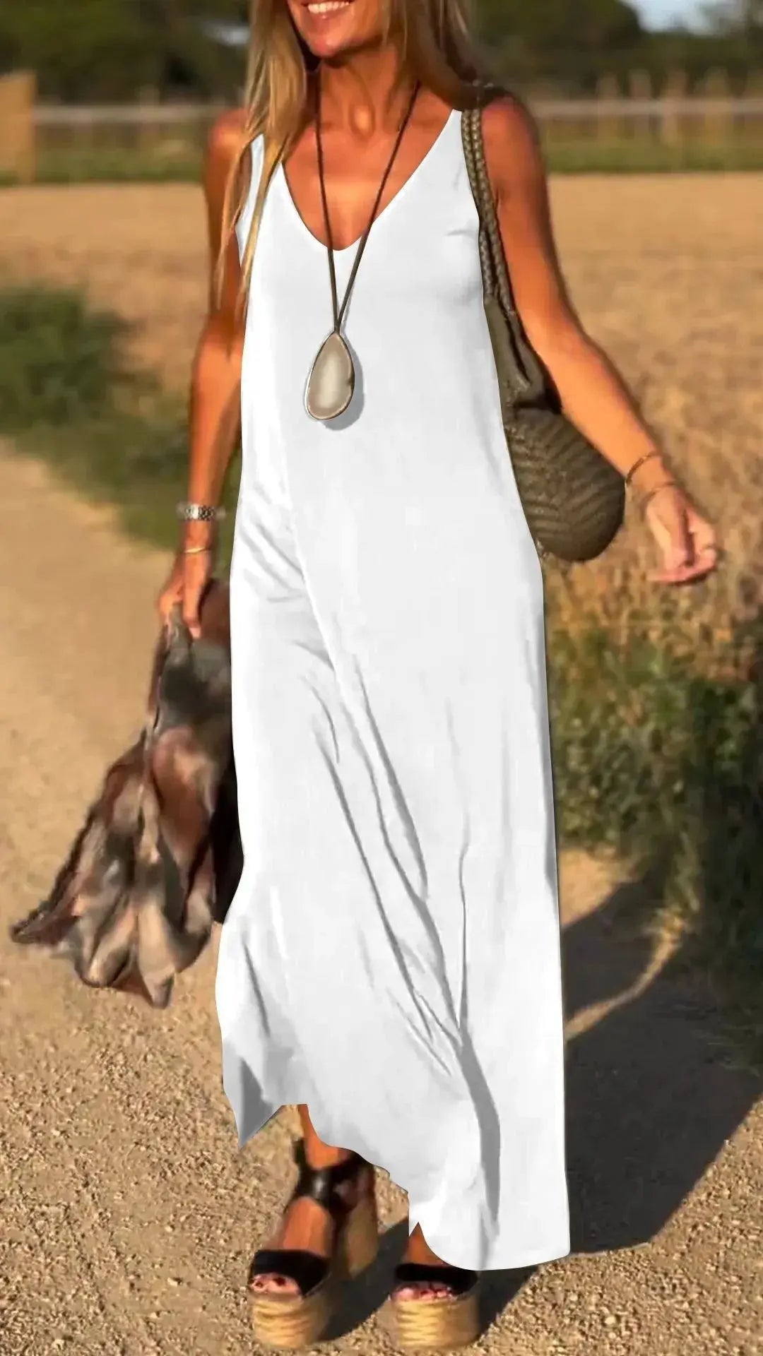 Female Sexy Trend V-neck Strap Dress Lady T Fashions
