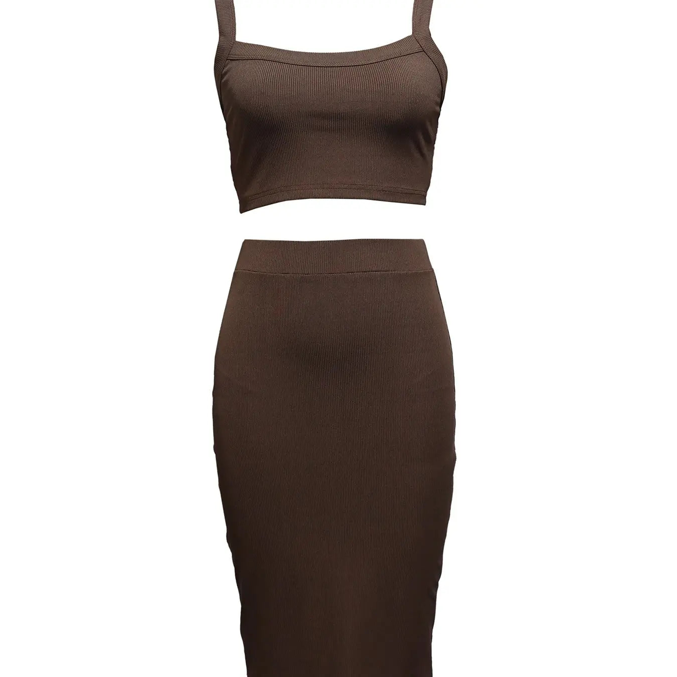 Ladies' Solid Color Out Of The Street Banquet Versatile Figure Enhancement, Hip Hugging Skirt, Half Skirt Set Lady T Fashions