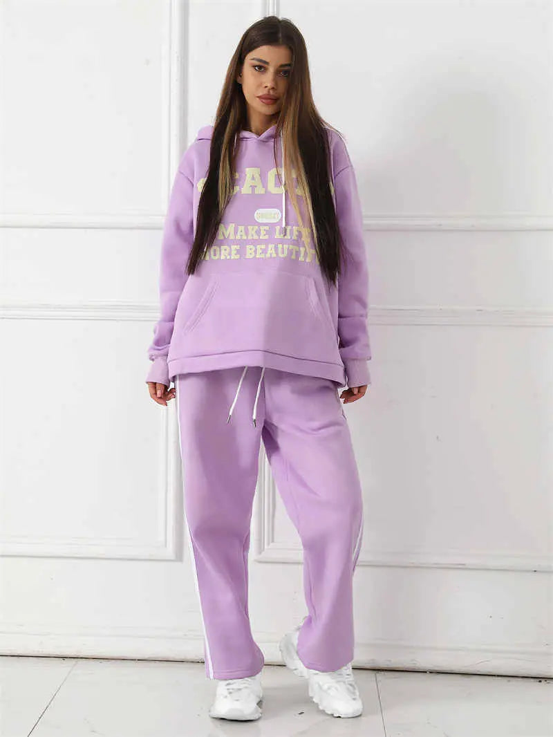 Women's Fashion Casual Printed Top Pants Set Lady T Fashions