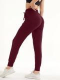 Sweatpants - Cropped New Solid Color Deep Crimson Lady T Fashions