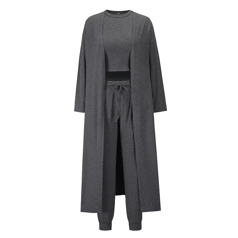 Women's Knitted Slim-fit Temperament Vest And Trousers Sports Suit Lady T Fashions