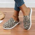 Women's Slip On Flat Loafers, Lightweight Round Toe Canvas Shoes, Casual Low Top Mules Lady T Fashions