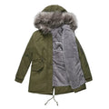 Parka Cotton-padded Coat Mid-length Hooded Lady T Fashions