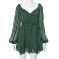 Women's Solid Color Slim Fit Short Dress Lady T Fashions
