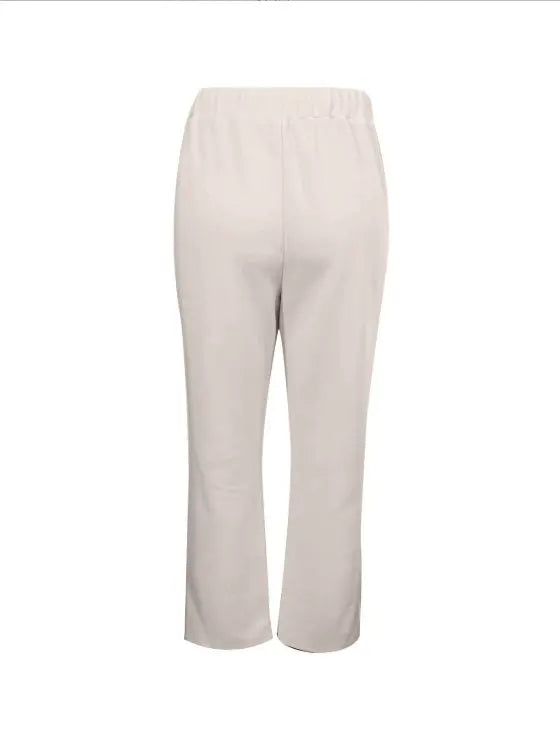 Women's Solid Color Casual Drawstring Tied Sports Pants Lady T Fashions